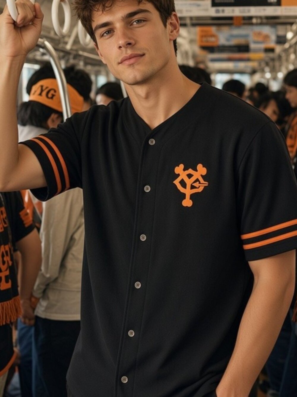 Vintage Red Jacket Archive Tokyo Yomiuri Giants Baseball Jersey Shirt